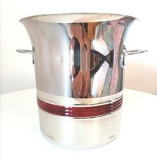 Seau à champagne inox 18/10 collection art déco Guy Degrenne  Haut de Gamme