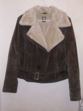 Blouson femme en cuir daim T.38 - Excellent état