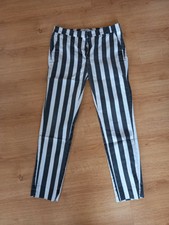 Pantalon À Rayures noir et blanc taille 38 Mango
