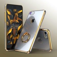 Urcover® Coque Rigide avec Bague à Selfie Housse de protection Étui transparent