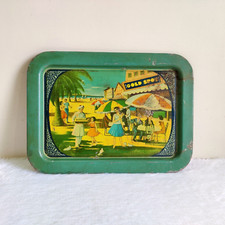 1950s Vintage Gold Spot Glace Froid Boisson Publicité Boite Plateau Décorative