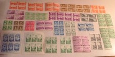 Mint Block File Stamps 1932-1936 National Parks, Washington, Chicago Centennial