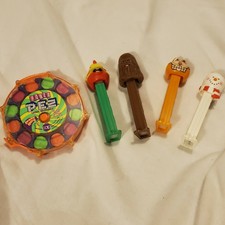 Lot Of 5 Pez Dispensers Power PEZ Orange with Belt Clip Star Wars Garfield 