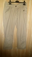 Pantacourt MEXX T. 36/38, couleur taupe. 100 % coton.  