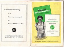 2 Cahiers Akra Aspirateur Cuisine 1952 (P1