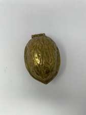 Vieux Laiton Noyer Tailleur Antique de Collection Cuisine Outil Boite Décoratifs