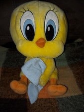 ?Peluche Doudou Titi Range Pyjama ou autre Mouchoir Bleu Jemini env  32cm assis