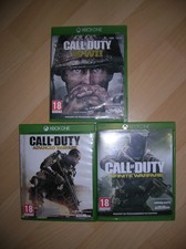 LOT 3 JEUX XBOX ONE CALL OF DUTY WWII/ INFINITE ET ADVANCED WARFARE