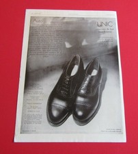 ADVERTISING PUB VINTAGE PUBLICITE ANCIENNE ADVERT 21.1.22 UNIC CHAUSSURES LUXE 