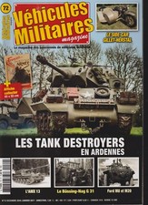 VEHICULES MILITAIRES N°72 GILLET-HERSTAL / AMX 13 / BUSSING-NAG G31 / FORD M8&20