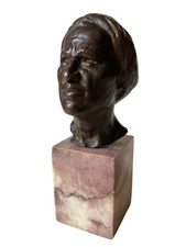 Eugène Léon L’HOEST (1874-1937) Buste Bronze Orientaliste Tête d’Homme au Turban