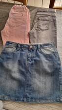 Lot 3 pièces Pantalon Legging Jupe Okaidi Tape oeil Vbaudet10 ans TBE