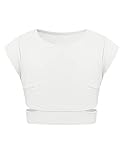 TSSOE Crop Top Fille Sport Danse Jazz Hiphop Shirt