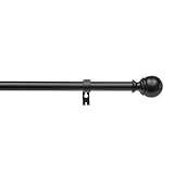 Amazon Basics Tringle à rideau avec embouts - extensible