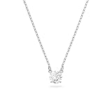 Swarovski Collier Attract, Coupe ronde, Blanc, Métal