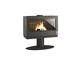 Poêle À Bois Fonte 12kw Anthracite - 9127-44