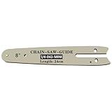 Le plateau de guidage de chaîne de tronçonneuse est