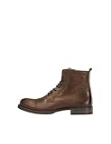 JACK & JONES Jfwrussel Leather Cognac 19, Bottes Motardes