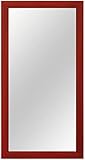 OLIMP Miroir Mural 50 x 140 cm Bordeaux Rouge essuyé,