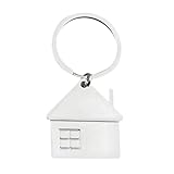 Gungtj Porte-clés en forme de maison en métal avec
