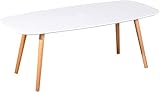 Table basse blanche Table de salon Table d'appoint