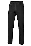 VELILLA 403006 Pantalon en popeline avec sangles, noir,