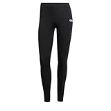 adidas Femme Essentials Linear Cotton Leggings, Black/White,