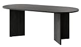 Selsey Table À Manger Ovale 90 x 204 cm 6-10 Personnes