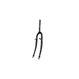 Fourche vtt 26" acier noire filetee 1" v-brake a tasseaux