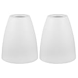 Veemoon 2 Pièces Abat-jour en Plastique Blanc Cylindrique