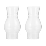 Zerodeko 2 pièces Verre Transparent pour Lampe à Pétrole