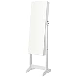 SONGMICS Armoire à bijoux sur pied, Range-bijoux avec