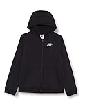 Nike, Sportswear Club, Sweat avec Zip noir / noir /