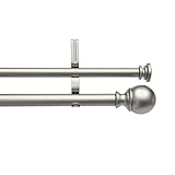 Amazon Basics Tringle à rideau double avec embouts