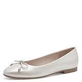 Tamaris Femme Damen 1-22105-44 Ballerines, Blanc nacré,