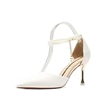 Escarpins à Talons en chaîne nacrée Bout Pointu Sexy