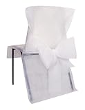 Santex 2931 Housse de Chaise avec Noeud Blanc