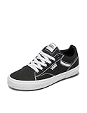Vans Homme Baskets en Toile Seldan, Black/White, 42