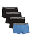 ATHENA Homme Promo Basic Coton Boxer, Multicolore (Noir/Noir/Noir/Noir/Bleu/Noir/Bleu