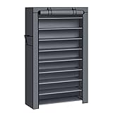 SONGMICS Étagère à Chaussures en Tissu à 10 Niveaux,