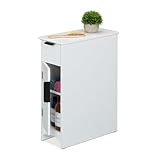 Relaxdays Armoire de Niche, avec tiroirs, 2 étagères,