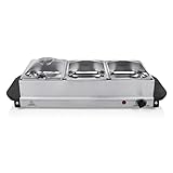 Tristar Chauffe-Plat BP-6283, Capacité 3 x 1,4L, Fonction