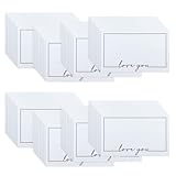 WYAN Carte Vierge-80 Pièces 90x54mm love you Cartes