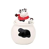 Dekohelden24 Sucrier en céramique en Forme de Vache