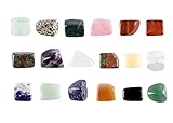 QGEM 18pcs Minéraux Petite Pierre Précieuse Naturelle