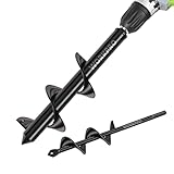 WORKPRO Mèche Jardin Tarière Ø 80 et Ø 40 mm 2 Pièces,