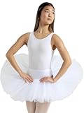 Capezio 10391 Tutu pour Femme S Blanc