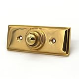 Ventano Plaque de sonnette antique avec 1 bouton de