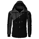 JJPAR Sweat a Capuche Homme Zippé Militaire Parka Hiver