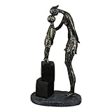 Casablanca Sculpture Mum and Child Bronze Base Grise
